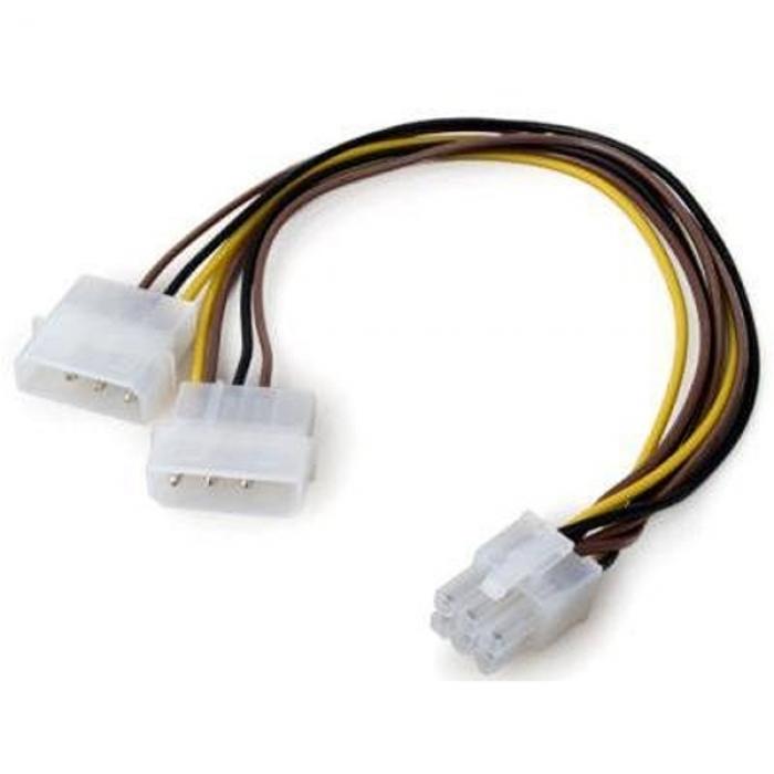 Кабел/адаптер Cable adapter PSU VGA 2x4pin to 6pin, CE313на ниска цена с бърза доставка - BestPC.BG