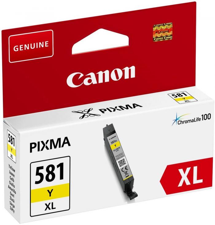 Касета с мастило Canon CLI-581 XL Yна ниска цена с бърза доставка - BestPC.BG