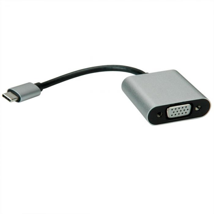 Кабел/адаптер USB3.1 type C to VGA Adapter, M-F, Value 12.99.3200на ниска цена с бърза доставка - BestPC.BG