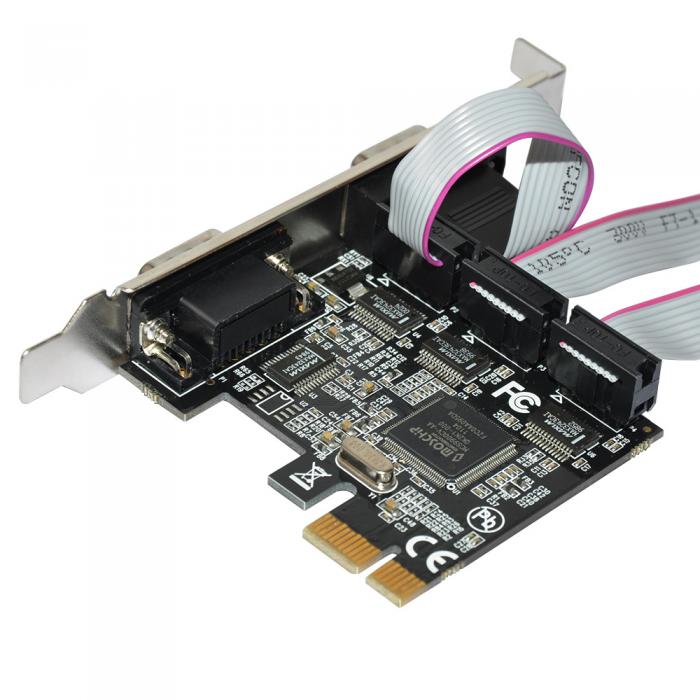 Кабел/адаптер Makki PCI-E card 4 x Serial port - MAKKI-PCIE-4XSERIAL-V1на ниска цена с бърза доставка - BestPC.BG