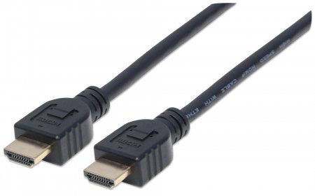 MANHATTAN 353939 :: HDMI кабел с Ethernet за монтаж в стена, CL3, 3D, 4K, M-M, 1,8м.на ниска цена с бърза доставка - BestPC.BG