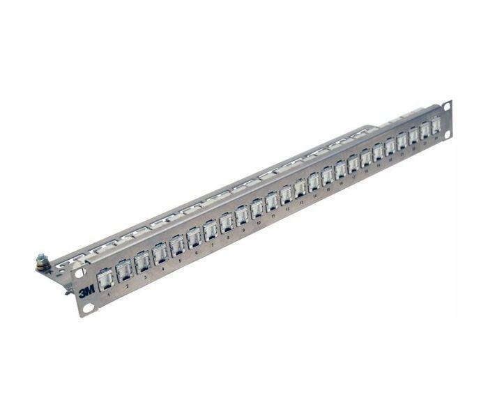 Пач панел 3M VOL-PPCA-F24K, 24 порта, 1U, матиран алуминий, празенна ниска цена с бърза доставка - BestPC.BG