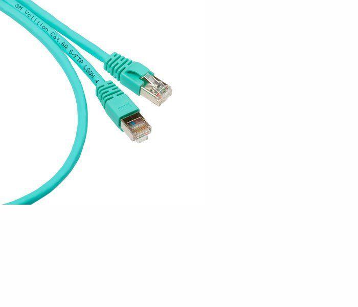 Пач кабел 3M VOL-6ASFL-L5, RJ45, S-FTP, CAT6a, 5м, тюркоазна ниска цена с бърза доставка - BestPC.BG