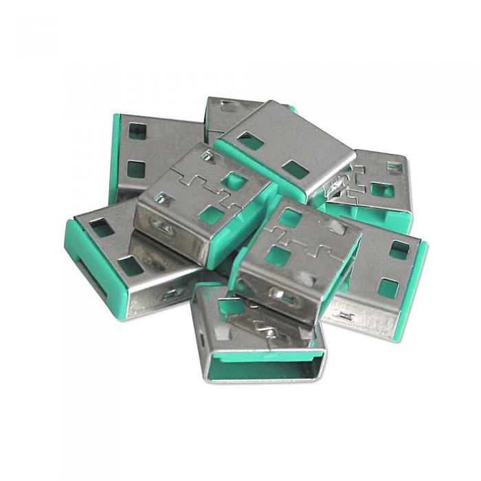 Допълнителни USB порт блокери за заключваща система Lindy, Зелени, 10 бр.на ниска цена с бърза доставка - BestPC.BG