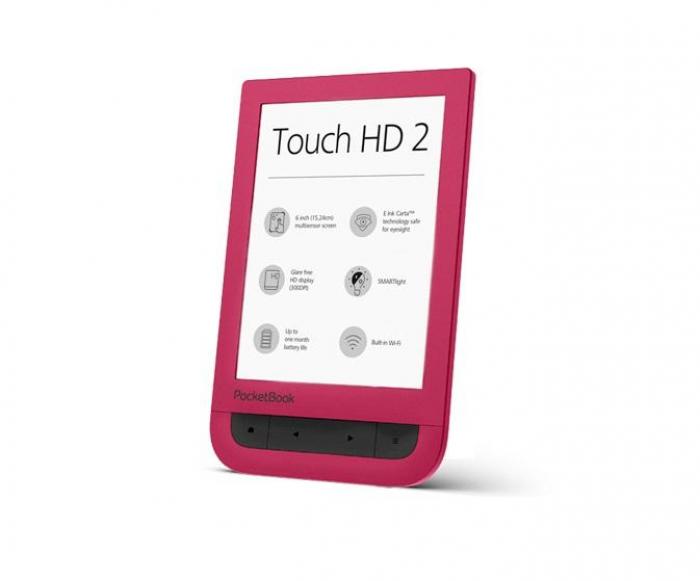 Продукт eBook четец POCKETBOOK Touch HD2 PB631-2, 6", SmartLight технология, червенна ниска цена с бърза доставка - BestPC.BG