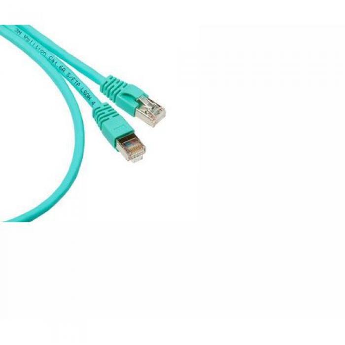 Пач кабел 3M VOL-6ASFL-L0.5T, RJ45, S-FTP, CAT6a, 0, 5м, тюркоазна ниска цена с бърза доставка - BestPC.BG