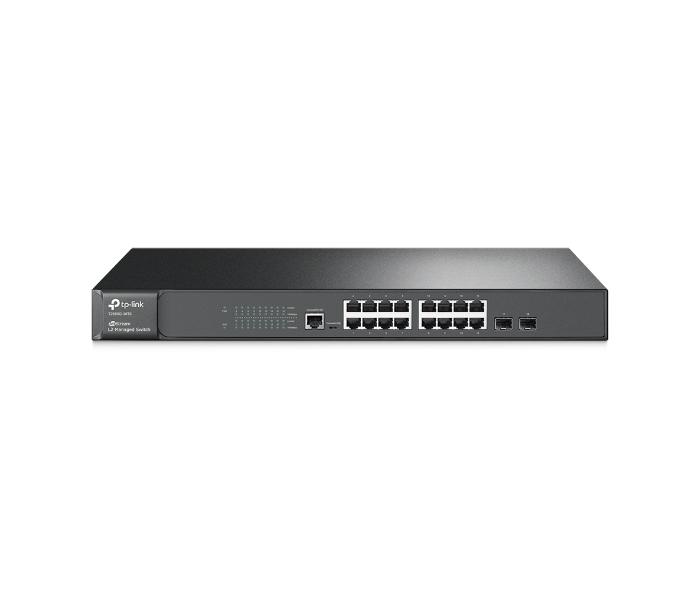 Комутатор/Суич TP-LINK T2600G-18TS, 16-port Gigabit порта + 2 SFP слота, L2, DoS, ACL, IPv6на ниска цена с бърза доставка - BestPC.BG