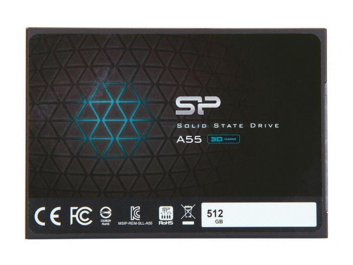 SSD Silicon Power Ace A55, 512GB SSD, SATAIII, 3D NAND, 7 мм 2.5\'\'на ниска цена с бърза доставка - BestPC.BG