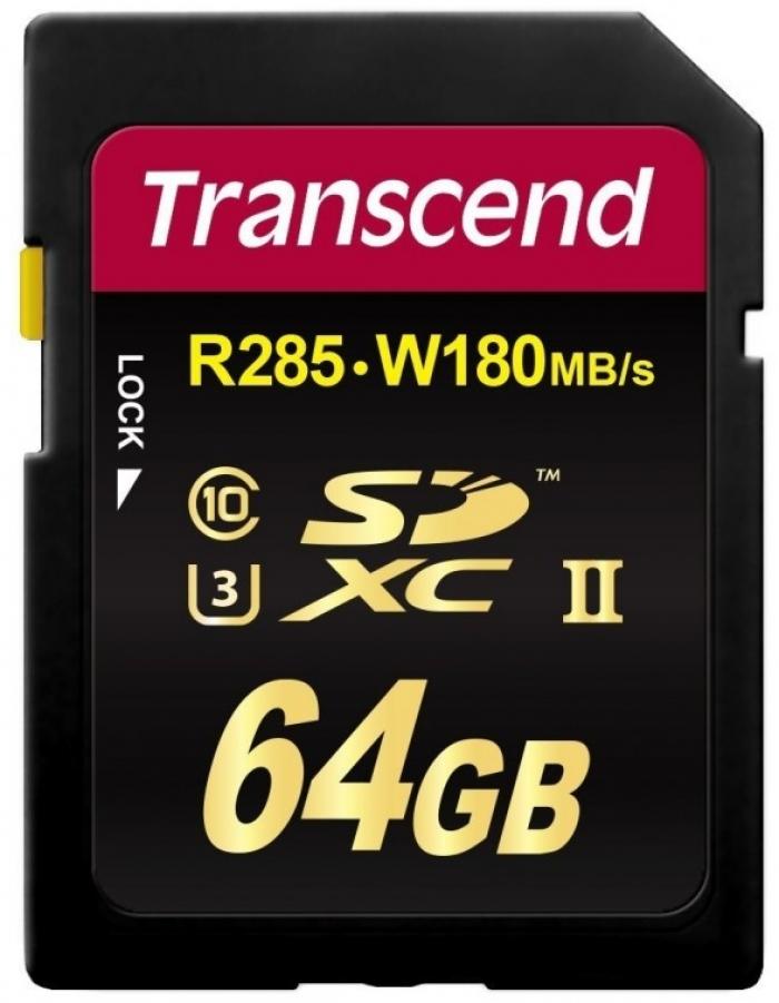 Transcend 64GB SDXC Class3 UHS-II Cardна ниска цена с бърза доставка - BestPC.BG