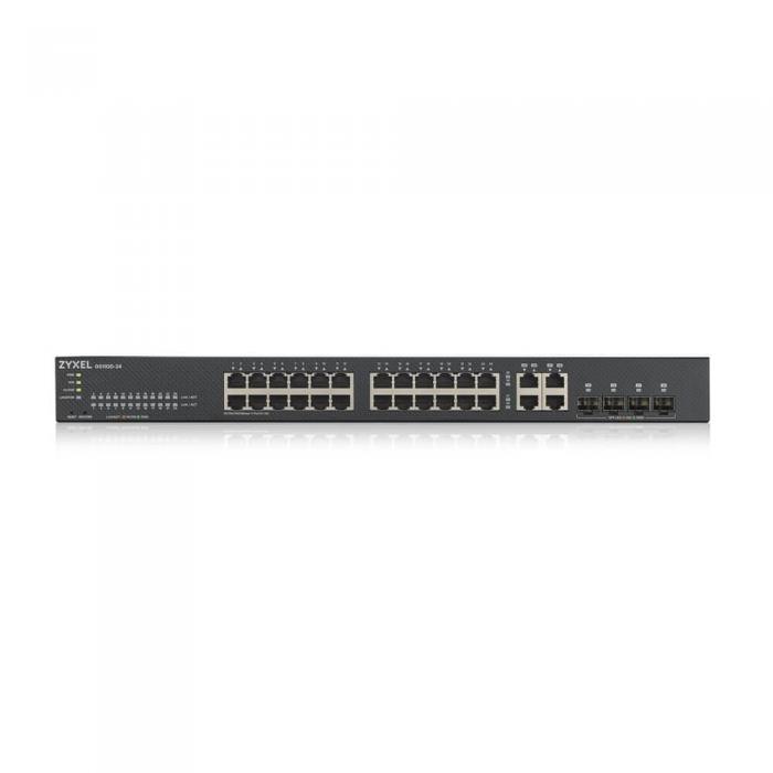 Комутатор/Суич ZYXEL GS1920-24V2, 24 портов Gigabit Smart-Managed,Fanlessна ниска цена с бърза доставка - BestPC.BG