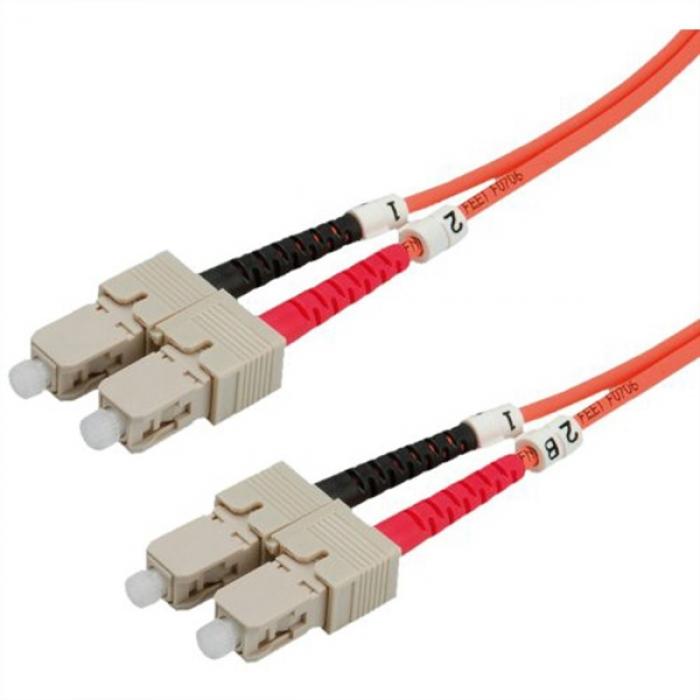 Оптична пач корда Cable Fiber Optic SC-SC, 62.5-125um, 5m, 21.99.9305на ниска цена с бърза доставка - BestPC.BG