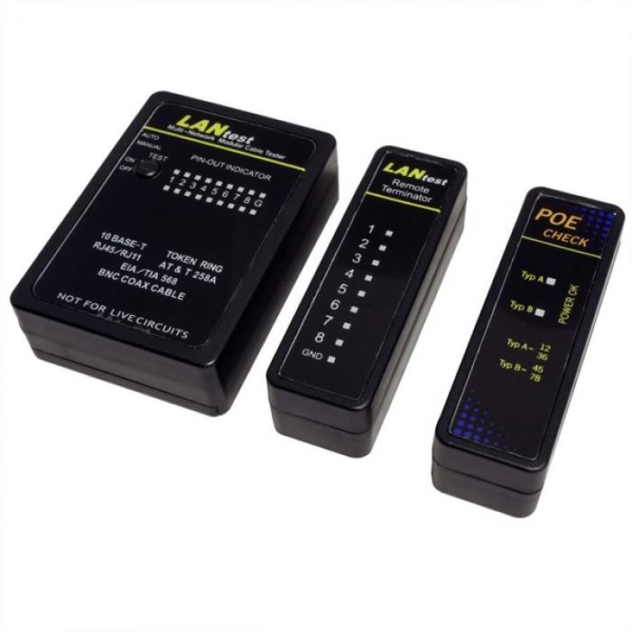 Инструмент/Тестер LAN cable tester Value BNC-UTP +POE, 13.99.3003на ниска цена с бърза доставка - BestPC.BG