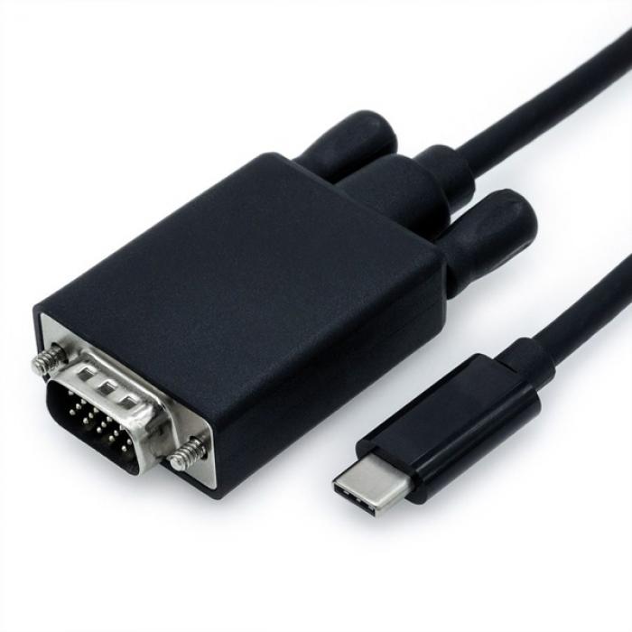 Кабел/адаптер Cable USB Type C - VGA, M-M, 2m, Value 11.99.5821на ниска цена с бърза доставка - BestPC.BG