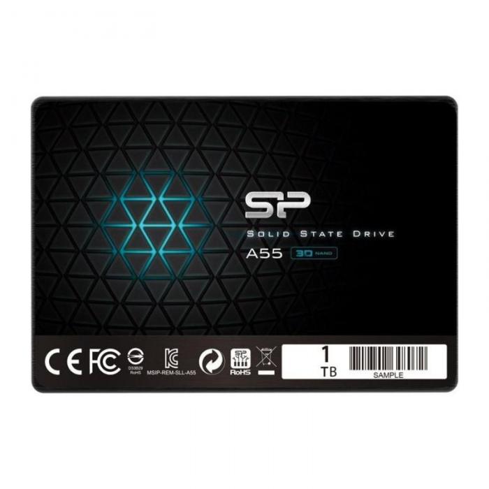SSD SSD Silicon Power Ace A55 1TB SSD SATA (3D NAND), 7mm 2.5\'\' Blue - Max 560-530 MB-sна ниска цена с бърза доставка - BestPC.BG