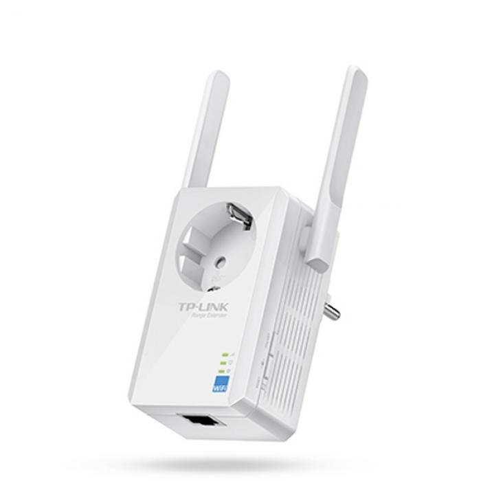 Безжичен екстендър Wi-Fi N Repeater TP-Link TL-WA860RE, 300Mbpsна ниска цена с бърза доставка - BestPC.BG