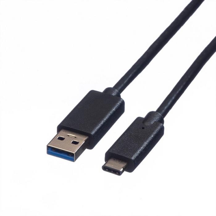 Кабел/адаптер Cable USB3.1 A-C, M-M, 0.5m, Roline 11.02.9010на ниска цена с бърза доставка - BestPC.BG
