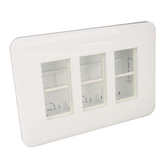 Продукт Стенна кутия за вкопан монтаж за 6 модула 45х45на ниска цена с бърза доставка - BestPC.BG