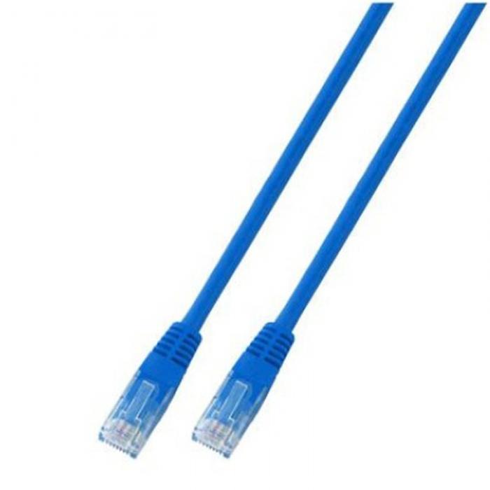 Пач корда RJ45 U/UTP, Cat.5e, PVC, CCA, синя, 10м.на ниска цена с бърза доставка - BestPC.BG