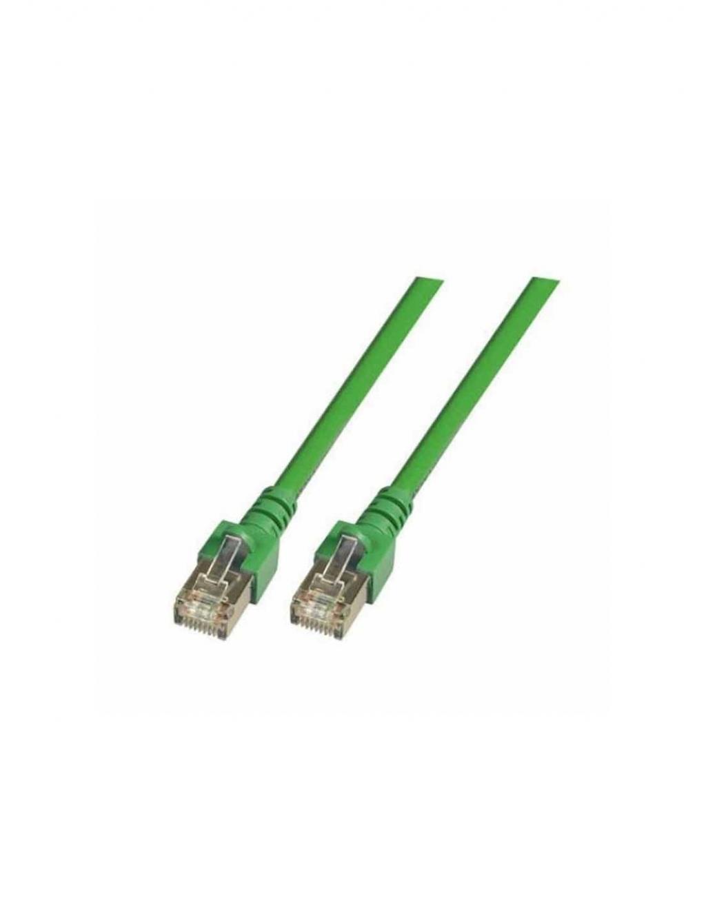 RJ45 Пач кабел SF/UTP, Cat. 5e, PVC, CCA, зелен, 1м.на ниска цена с бърза доставка - BestPC.BG