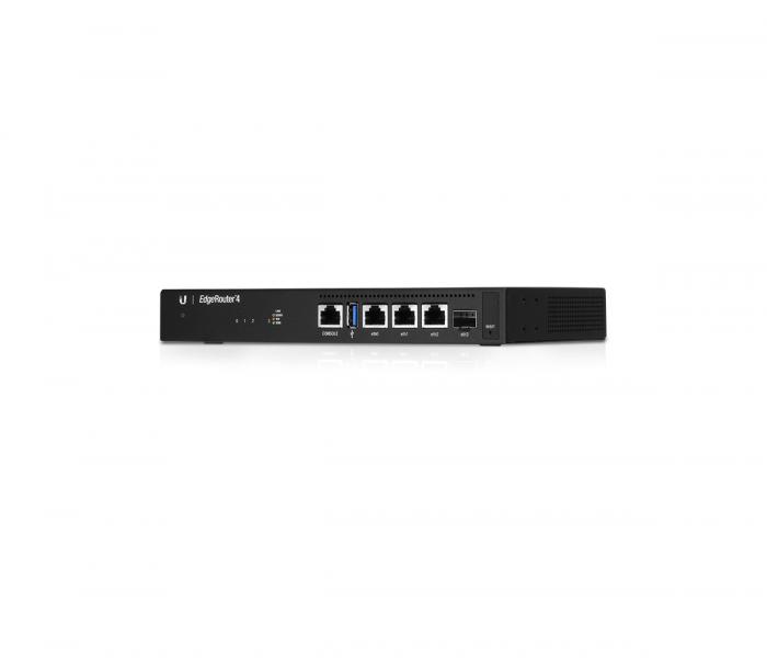 Рутер/Маршрутизатор Рутер Ubiquiti ER-4, 3-port 10-100-1000M, 1xSFP, 3, 4 million ppsна ниска цена с бърза доставка - BestPC.BG