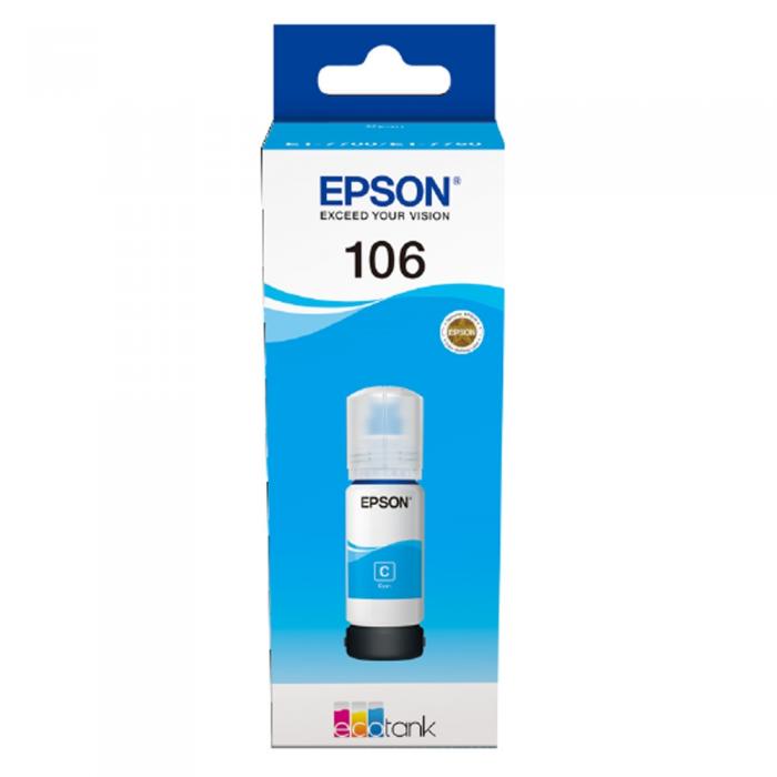 Касета с мастило Epson 106 EcoTank Cyan ink bottleна ниска цена с бърза доставка - BestPC.BG