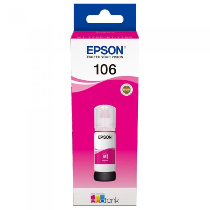 Касета с мастило Epson 106 EcoTank Magenta ink bottleна ниска цена с бърза доставка - BestPC.BG
