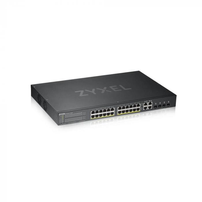 Комутатор/Суич ZyXEL GS1920-24HPv2, 28 Port Smart Managed Switch 24x Gigabit Copper and 4x Gigaна ниска цена с бърза доставка - BestPC.BG