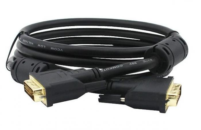 VCom Кабел DVI 24+1 Dual Link M - M +2 Ferrite - CG441GD-1.8mна ниска цена с бърза доставка - BestPC.BG