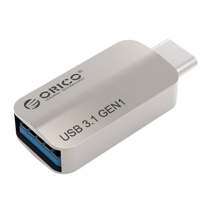 Orico адаптер Adpater OTG USB 3.1 Type C to Type A-F, Metal - CTA2-SVна ниска цена с бърза доставка - BestPC.BG