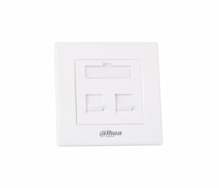 Мрежов аксесоар Лицев панел Dahua PFM971-2, 86x86, за 2x RJ45 вложки, бялна ниска цена с бърза доставка - BestPC.BG