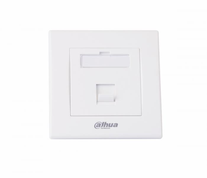 Мрежов аксесоар Лицев панел Dahua PFM971-1, 86x86, за 1x RJ45 вложки, бялна ниска цена с бърза доставка - BestPC.BG