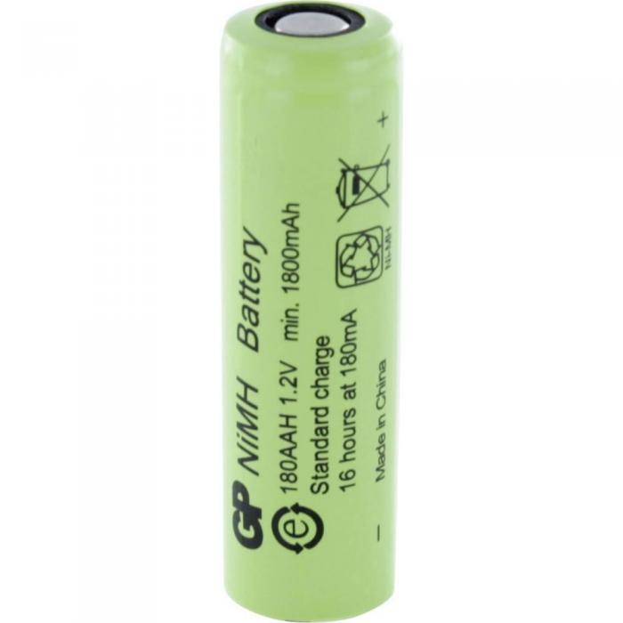 Акумулаторна Батерия R6 AA 180AAH-B  1800mAh NiMH 1 бр. BULK  Industrial GPна ниска цена с бърза доставка - BestPC.BG