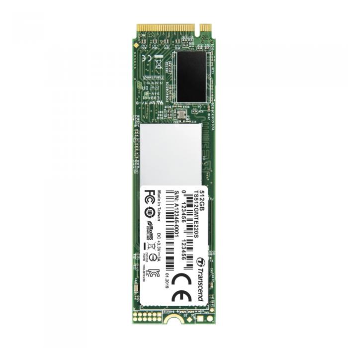 SSD Transcend 512GB, M.2 2280, PCIe Gen3x4, M-Key, 3D TLC, with Dramна ниска цена с бърза доставка - BestPC.BG