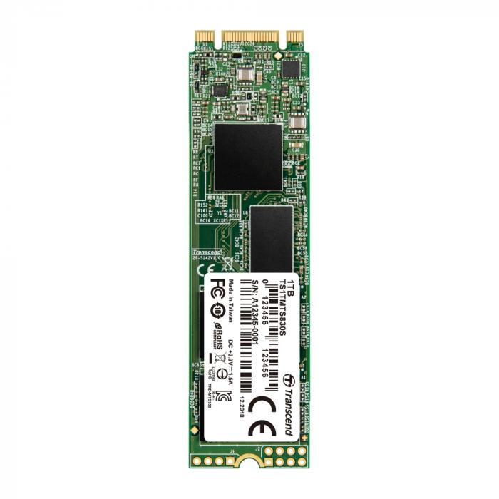 Transcend 1TB, M.2 2280 SSD, SATA3 B+M Key, TLCна ниска цена с бърза доставка - BestPC.BG