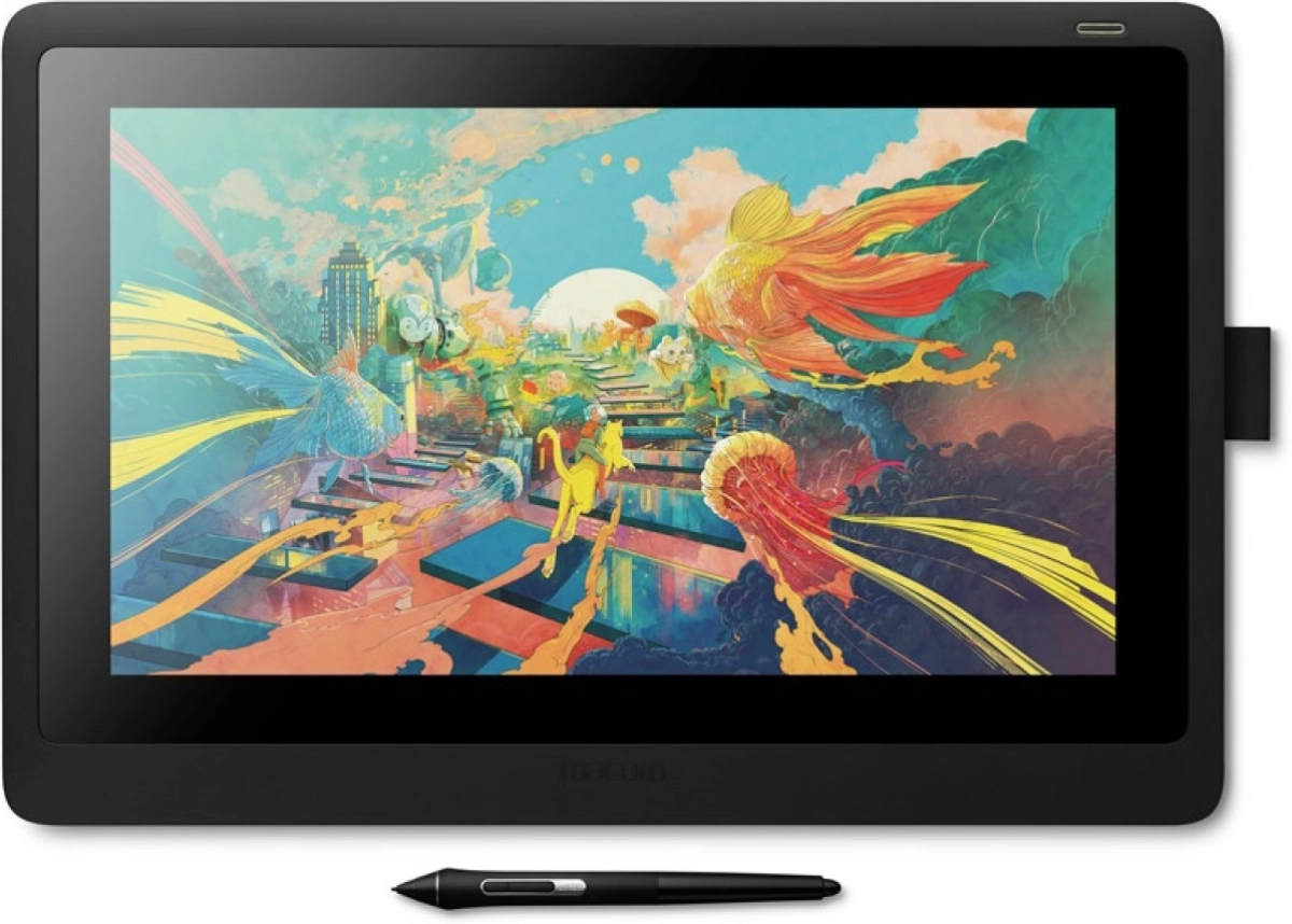 Графичен таблет Wacom Cintiq 16, IPS, 5080 lpi, 210 cd/m2, 8192 нива, 345 x 194 мм, Черенна ниска цена с бърза доставка - BestPC.BG