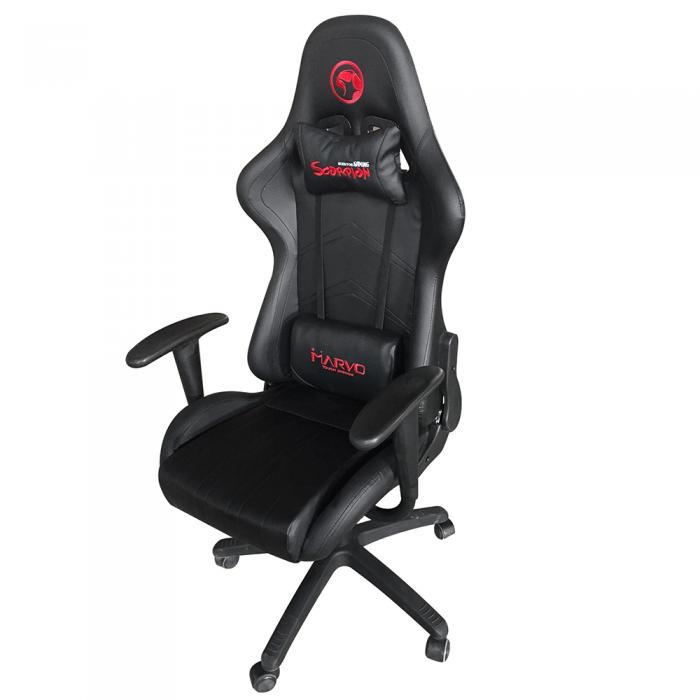 Marvo геймърски стол Gaming Chair CH-106 Черен/Червенна ниска цена с бърза доставка - BestPC.BG