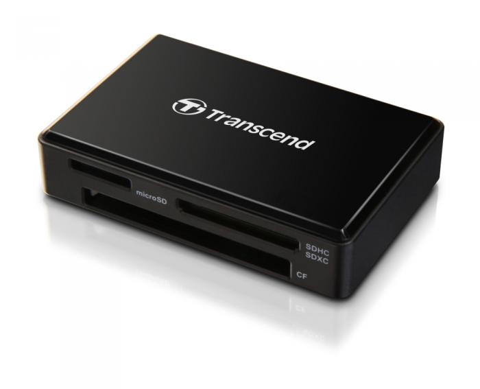 Картов четец Transcend All-in-1 Multi Memory Card Reader, USB 3.0-3.1 Gen 1, Blackна ниска цена с бърза доставка - BestPC.BG