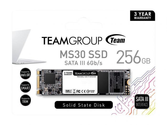 SSD SSD Team Group MS30 M.2 2280 256GB SATA IIIна ниска цена с бърза доставка - BestPC.BG