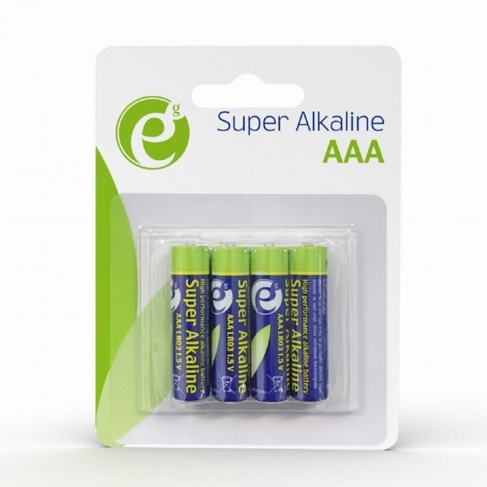 Батерия Gembird ААA LR03 1.5V Alkaline, 4 бр. блистерна ниска цена с бърза доставка - BestPC.BG