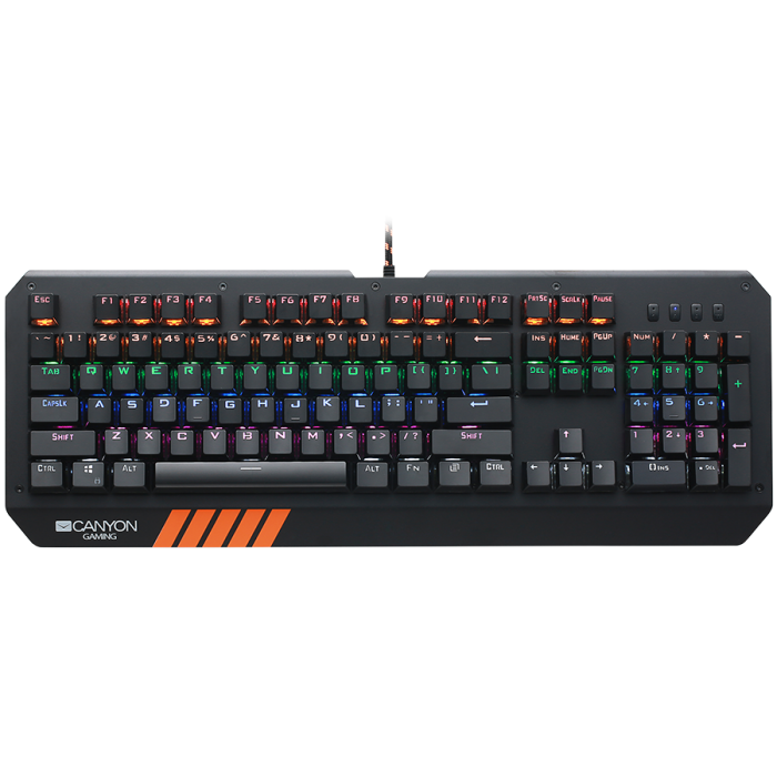 Клавиатура Геймърска CANYON Wired gaming keyboard with lighting effectна ниска цена с бърза доставка - BestPC.BG