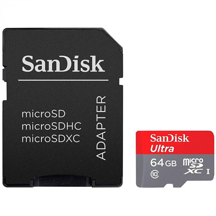 SANDISK High Endurance microSDXC 64GB + SD Adapter - for dash cams & home monitoring, up to 5, 000 Hours, Full HD - 4K videos, up to 100-40 MB-s Read-Write speeds, C10, U3, V30на ниска цена с бърза доставка - BestPC.BG