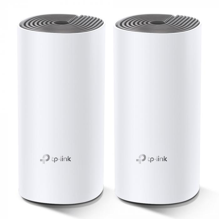 Безжичен екстендър Безжична Mesh Wi-fi система TP-Link Deco E4 AC1200 (2-pack)на ниска цена с бърза доставка - BestPC.BG