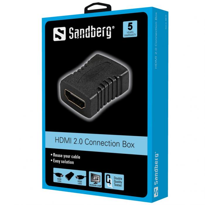 SANDBERG SNB-508-74 :: HDMI 2.0 удължителен адаптерна ниска цена с бърза доставка - BestPC.BG