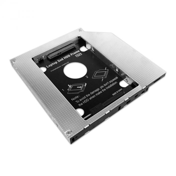 Кутия/Чекмедже за HDD Caddy HDD-SSD for NB, 12.7mm, Sata 3-2на ниска цена с бърза доставка - BestPC.BG