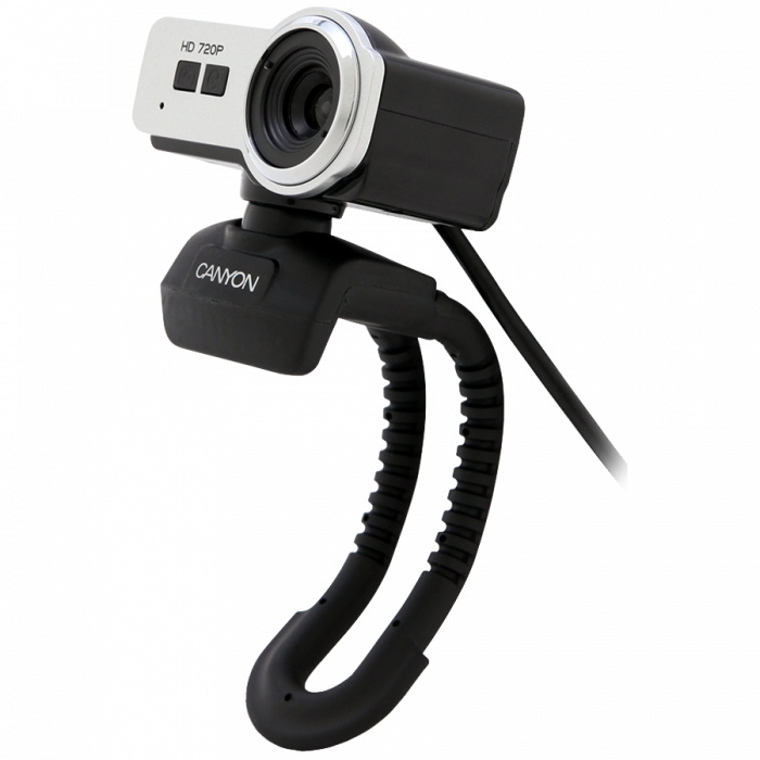 Уеб камера CANYON 720P HD webcam with USB2.0. connector, 360° rotary view scope, 1.0Mega pixelsна ниска цена с бърза доставка - BestPC.BG