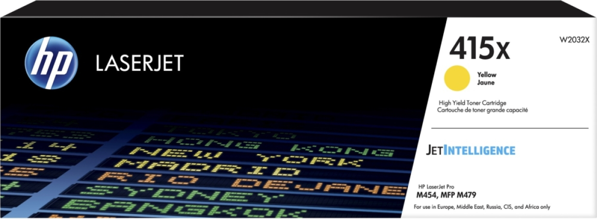 Тонер за лазерен принтер HP 415X Yellow LaserJet Toner Cartridgeна ниска цена с бърза доставка - BestPC.BG