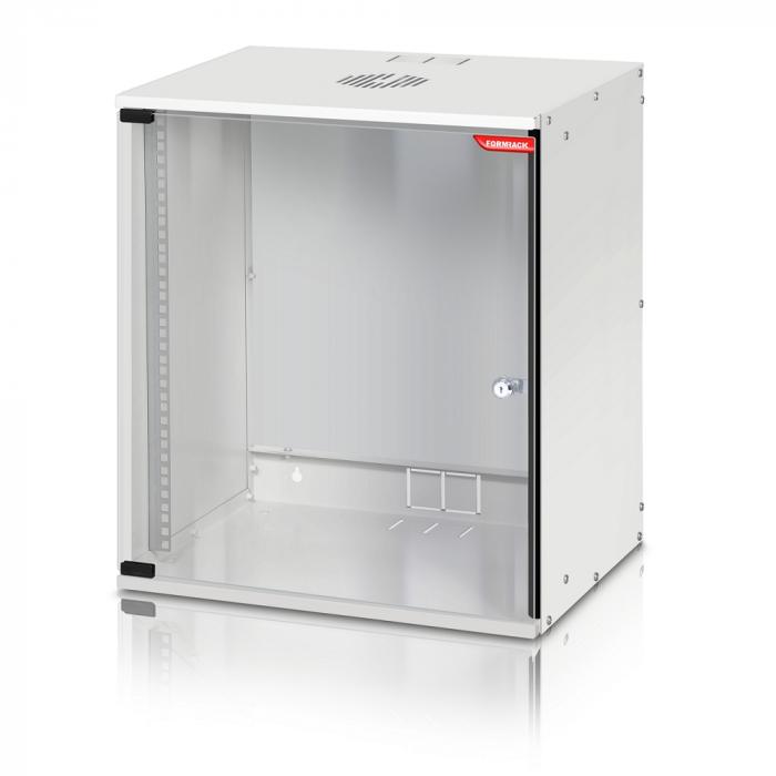 Шкаф за техника - Rack Formrack SH-12U, за 19" оборудване, 582мм височина, с врата от закалено стъклона ниска цена с бърза доставка - BestPC.BG