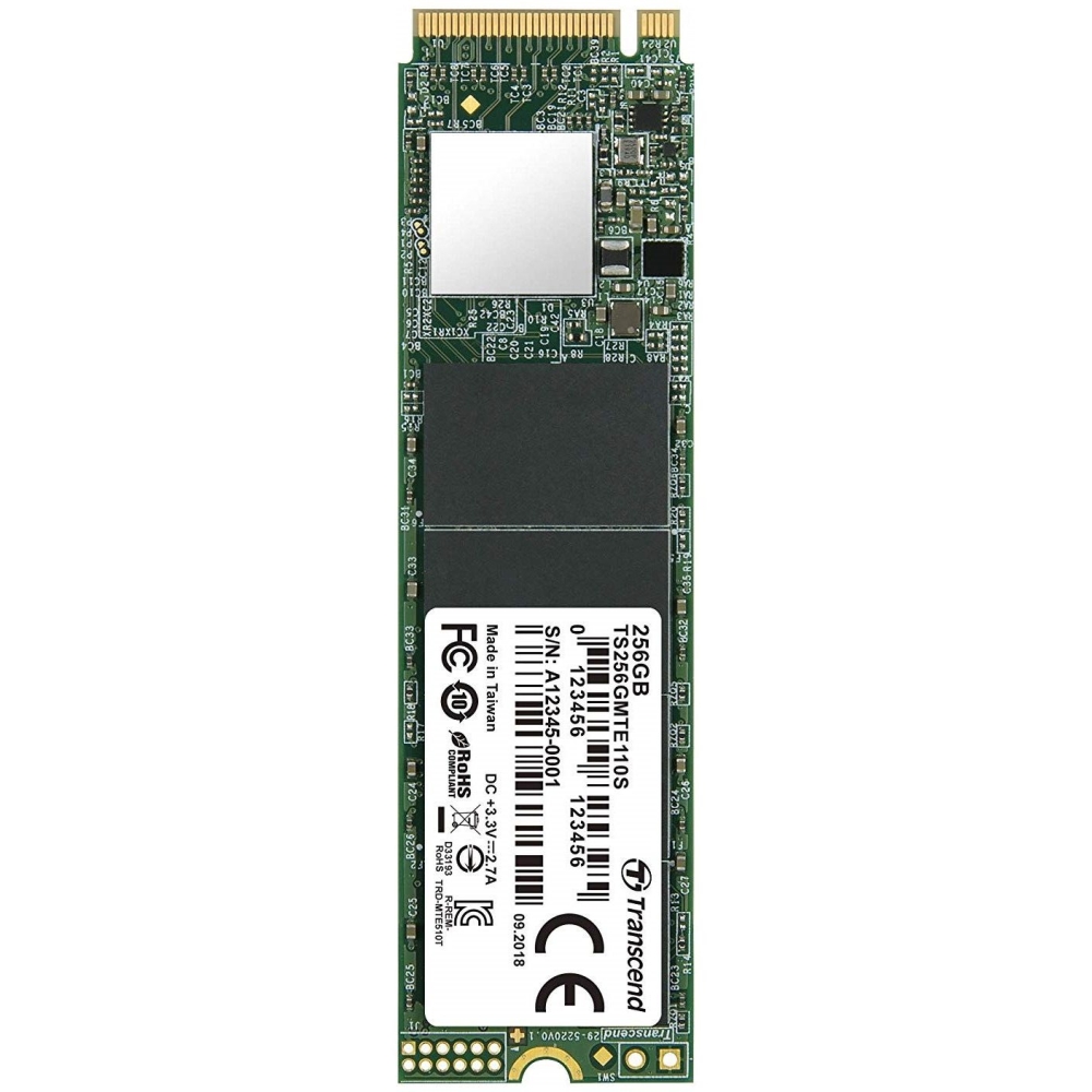 SSD Transcend 256GB, M.2 2280, PCIe Gen3x4, 3D TLC, DRAM-lessна ниска цена с бърза доставка - BestPC.BG