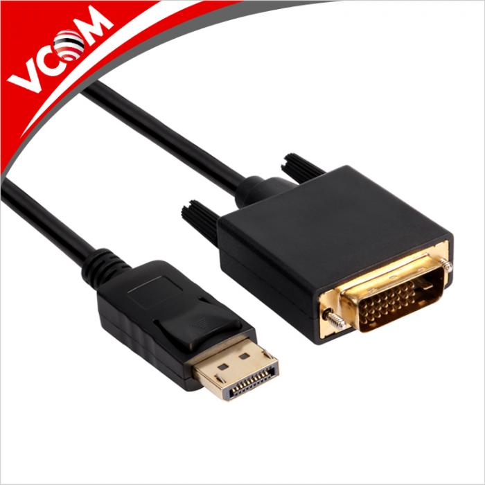 VCom кабел DisplayPort DP M - DVI (24+1) M - CG606-1.8mна ниска цена с бърза доставка - BestPC.BG