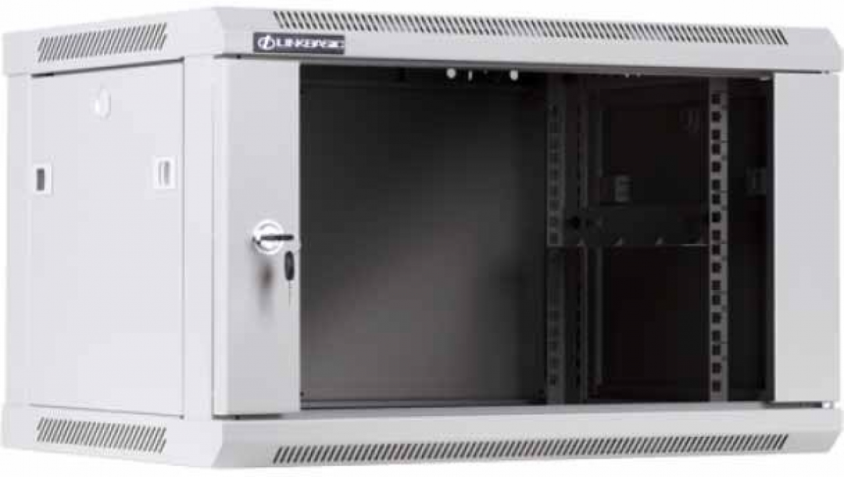 Шкаф за техника - Rack Linkbasic WCB06-645-BAB-C, 6U, 450 мм дълбочина, стенен монтаж, за 19" оборудванена ниска цена с бърза доставка - BestPC.BG